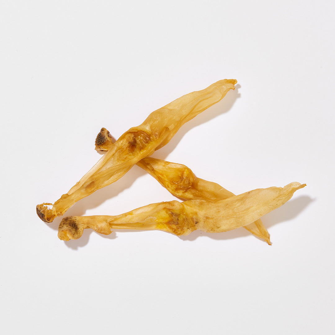Getrocknete Kaninchenohren als Hundesnack, ca. 20 cm, 500 g, für allergische und kleine Hunderassen geeignet