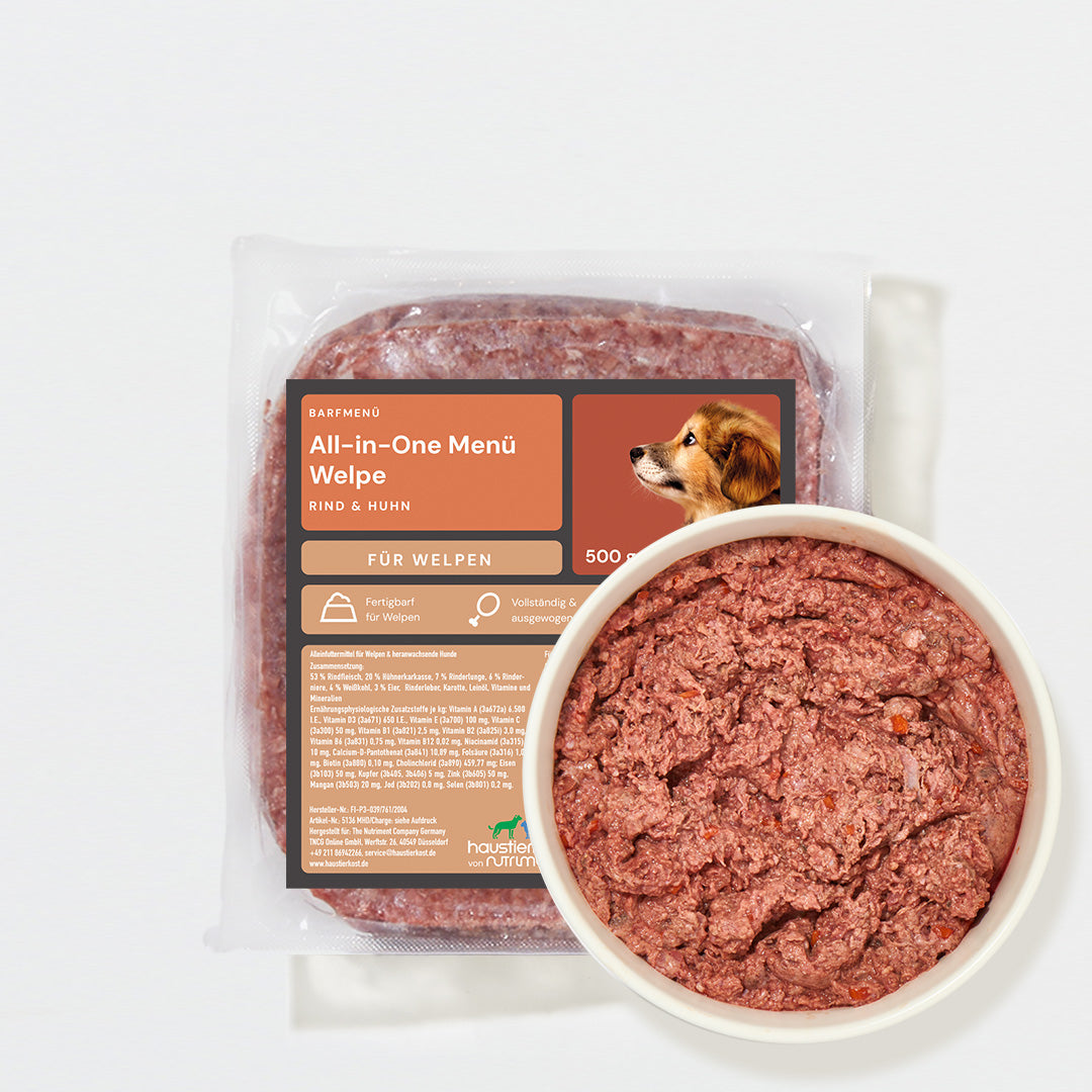 BARF Komfort Plus Rind & Huhn Welpe - haustidepoterkost.com®