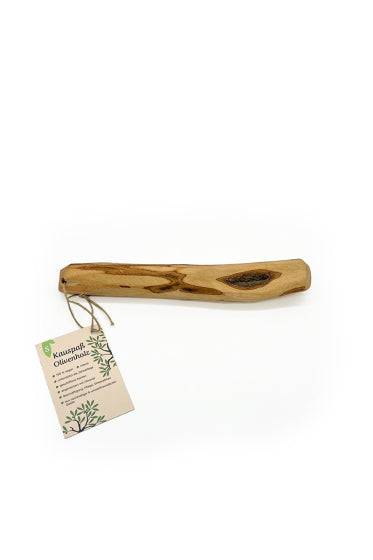 Kauspaß Olivenholz Größe S für Hunde, robustes und geruchsarmes Naturprodukt zur Zahnpflege und Stressabbau.