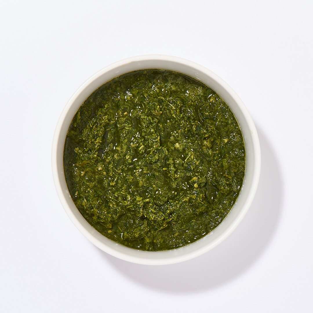 BIO Gemüsemischung Nr. 1, 250 g, tiefgekühlt und püriert in weißer Schale.