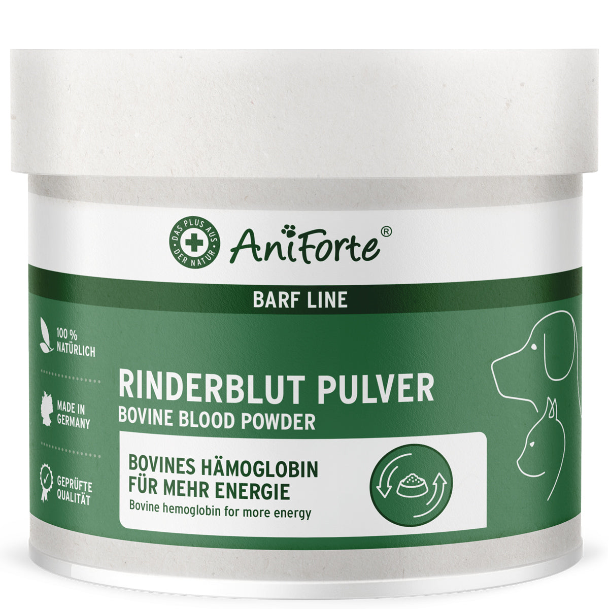 AniForte® Rinderblutpulver, 250 g - haustidepoterkost.com®