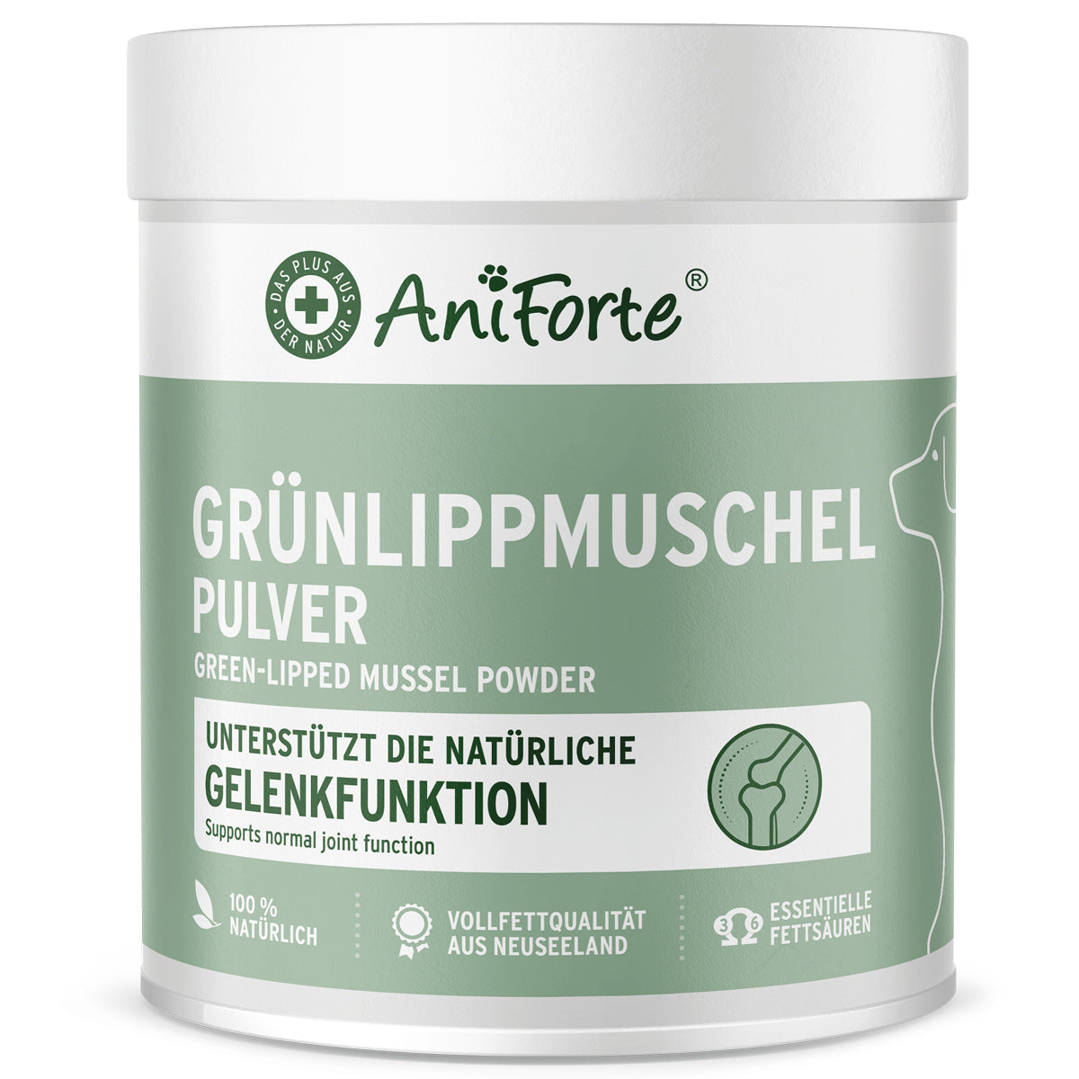AniForte® Grünlippmuschel Pulver für gesunde Gelenke bei Hunden und Katzen