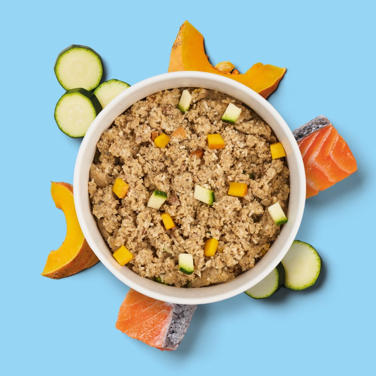 Nutriment Schonend gegartes Frischemenü Lachs, Kürbis & Zucchini - haustidepoterkost.com®