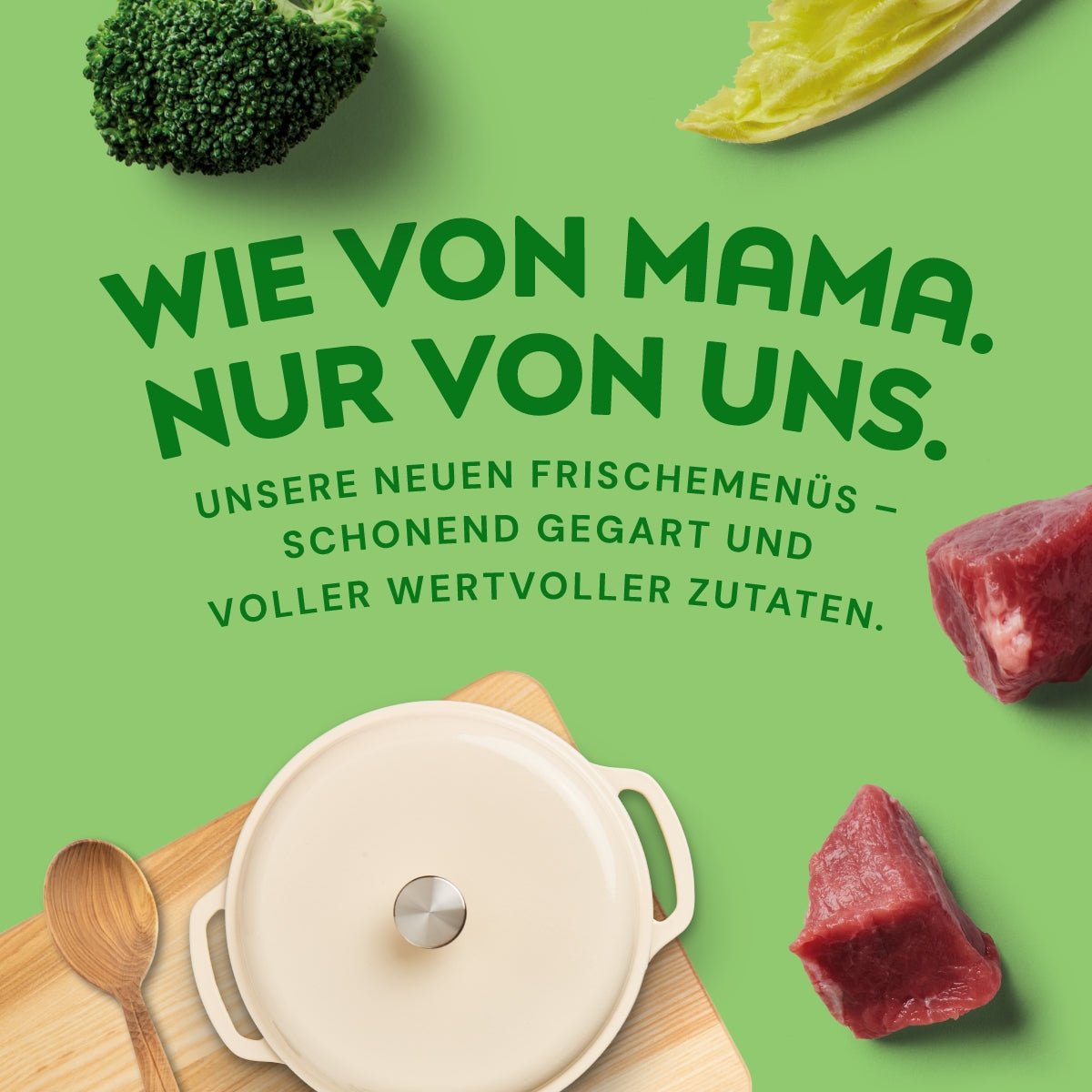 Nutriment Schonend gegartes Frischemenü Lamm, Kürbis & Brokkoli - haustidepoterkost.com®