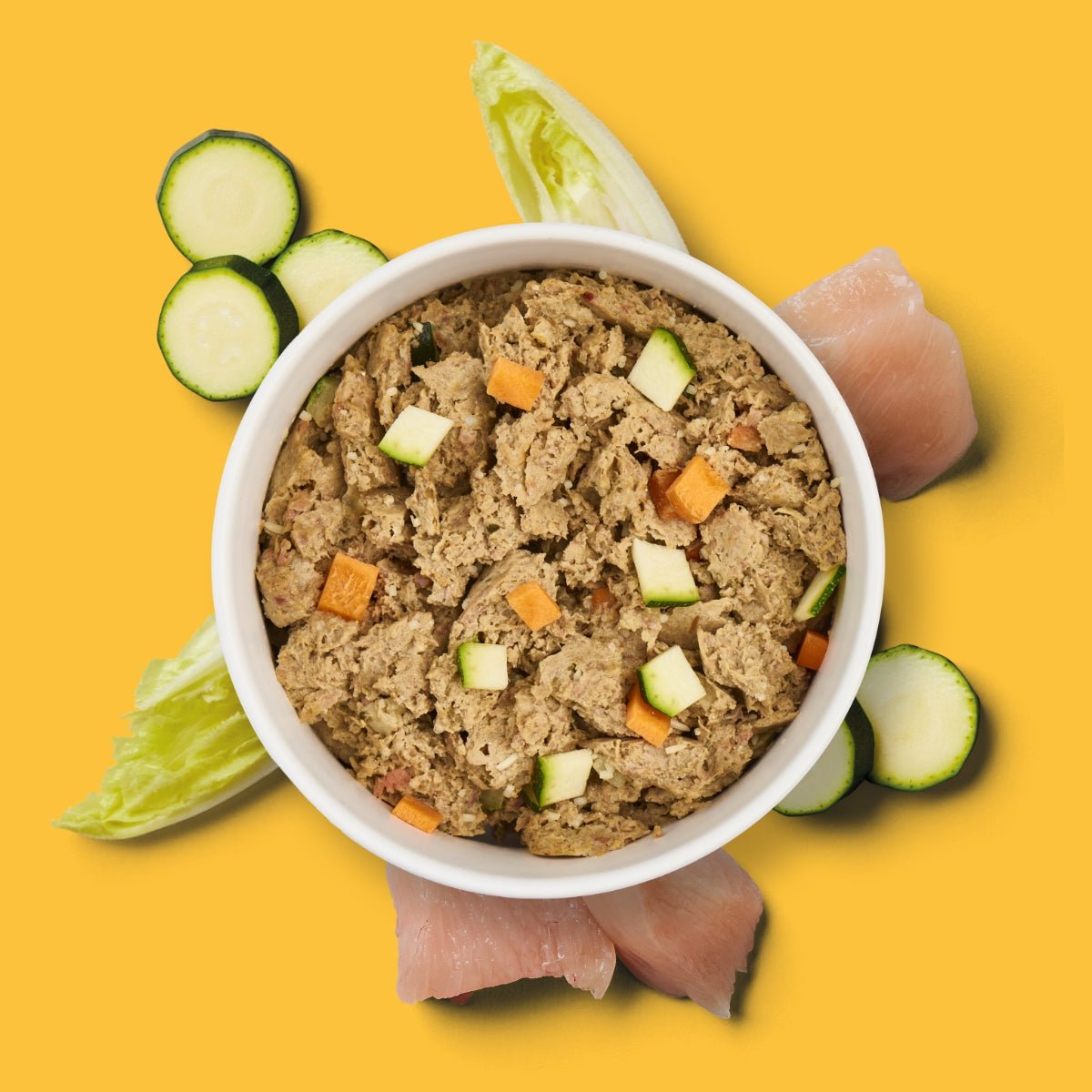 Nutriment Schonend gegartes Frischemenü Huhn, Chicorée & Zucchini - haustidepoterkost.com®