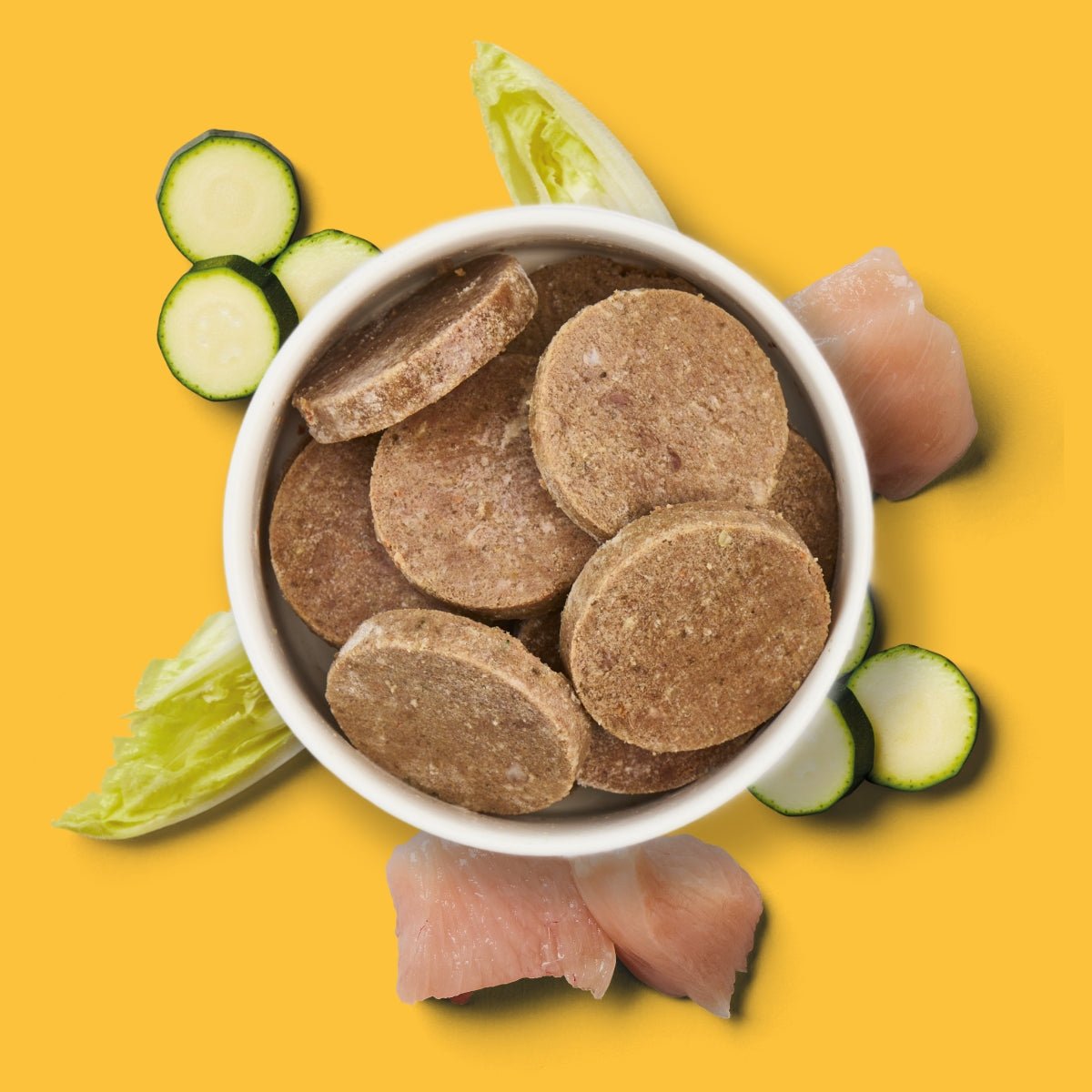 Nutriment Schonend gegarte Medaillons Huhn, Chicorée & Zucchini - haustidepoterkost.com®