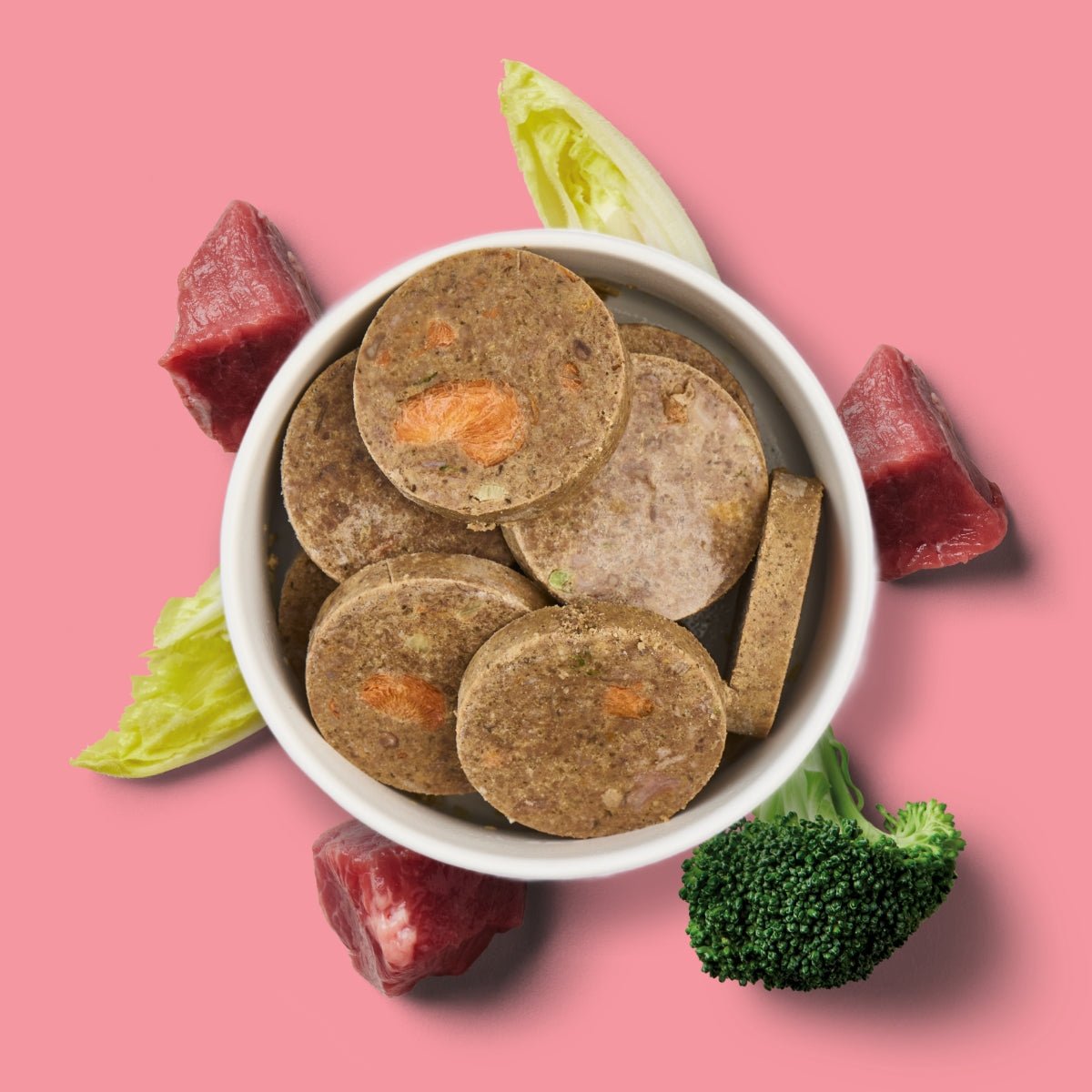 Nutriment Schonend gegarte Medaillons Rind, Chicorée & Brokkoli - haustidepoterkost.com®