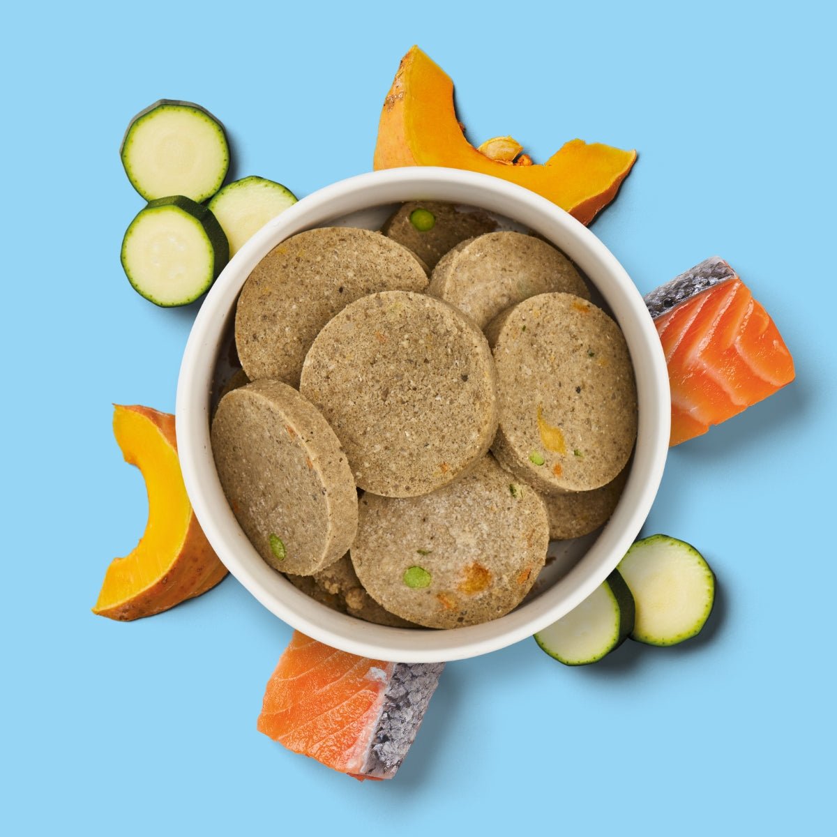Nutriment Schonend gegarte Medaillons Lachs, Kürbis & Zucchini - haustidepoterkost.com®