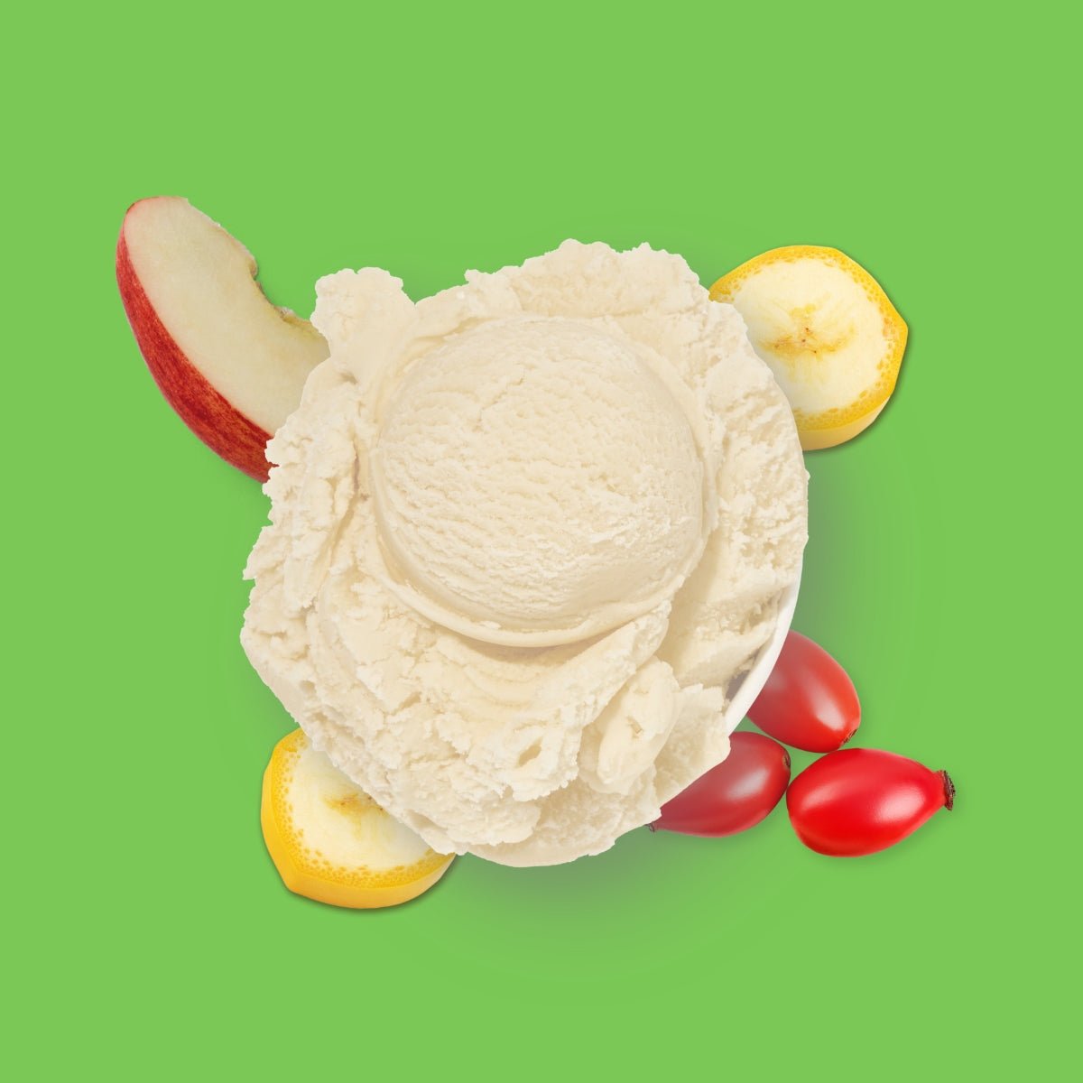 Nutriment HundeEis Apfel, Banane & Hagebutte - haustidepoterkost.com®