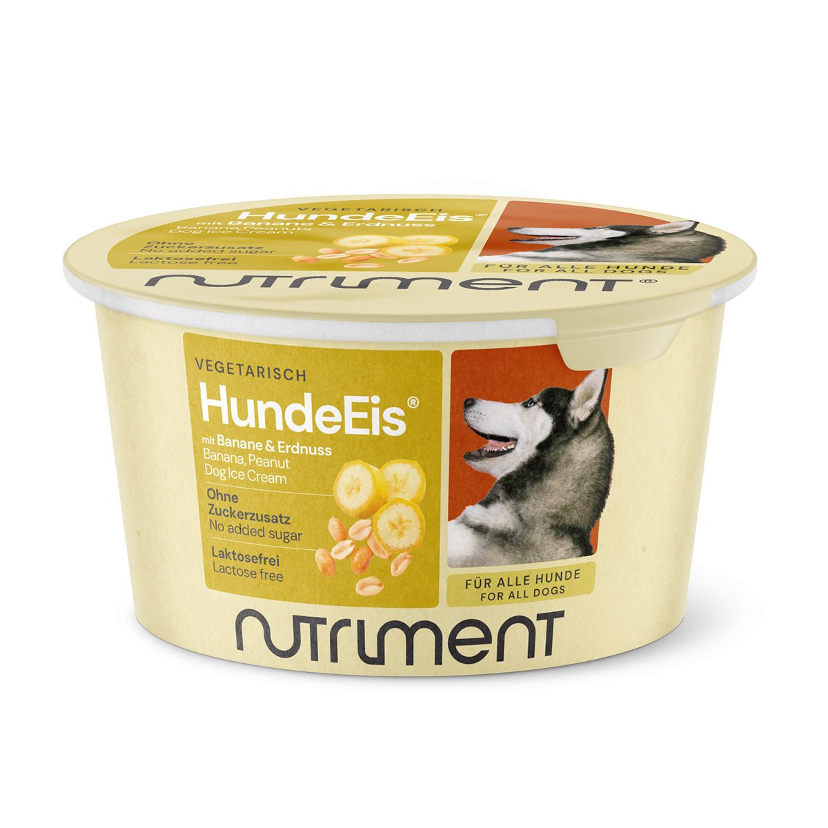 Nutriment HundeEis Banane & Erdnuss - haustidepoterkost.com®