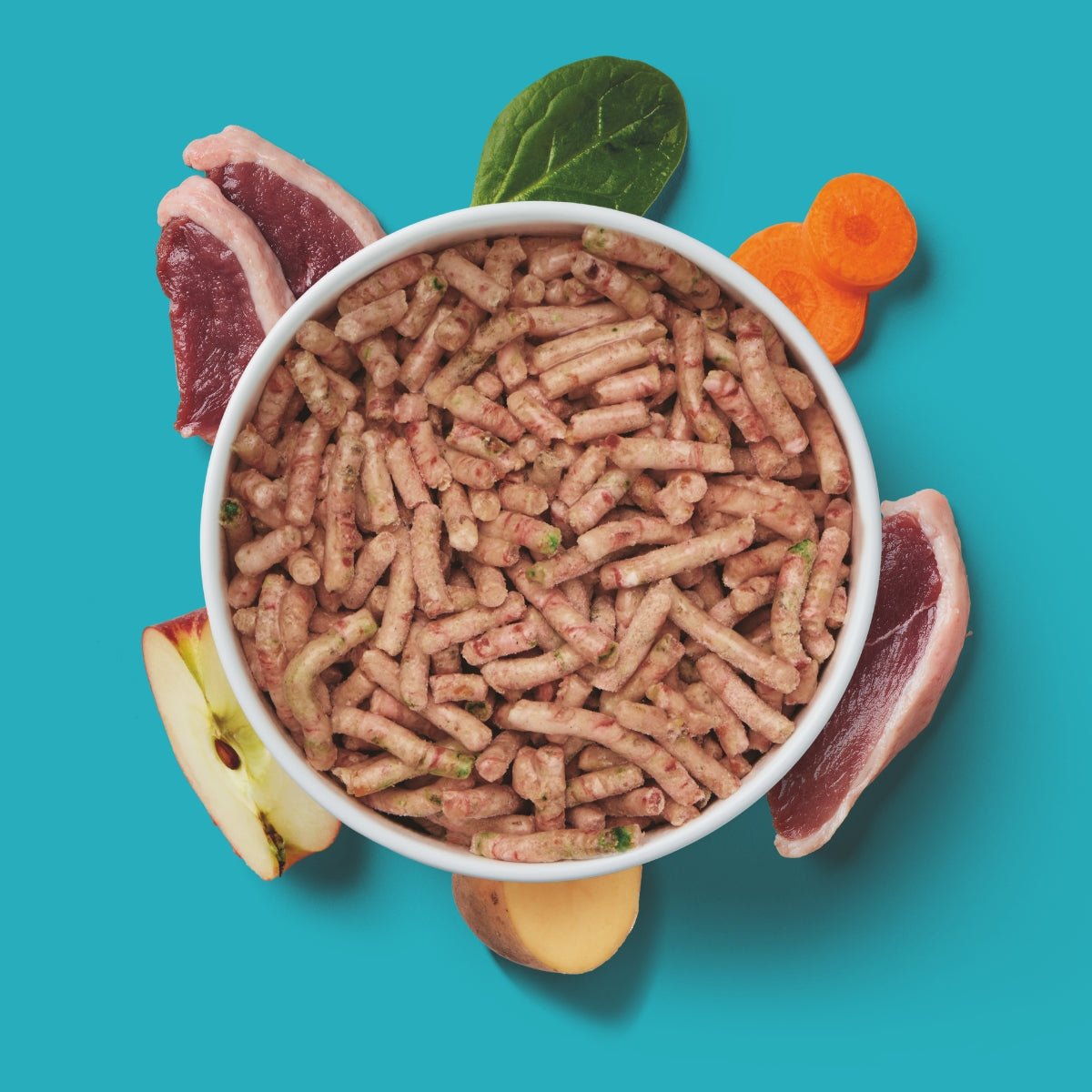 Nutriment Komfort-BARF Menü Ente, Chicorée & Spinat - haustidepoterkost.com®