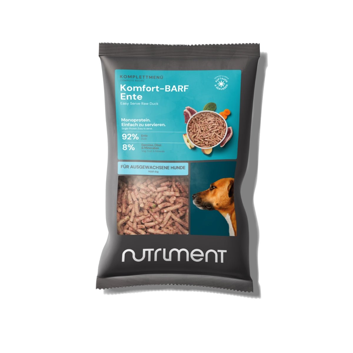 Nutriment Komfort-BARF Menü Ente, Chicorée & Spinat - haustidepoterkost.com®