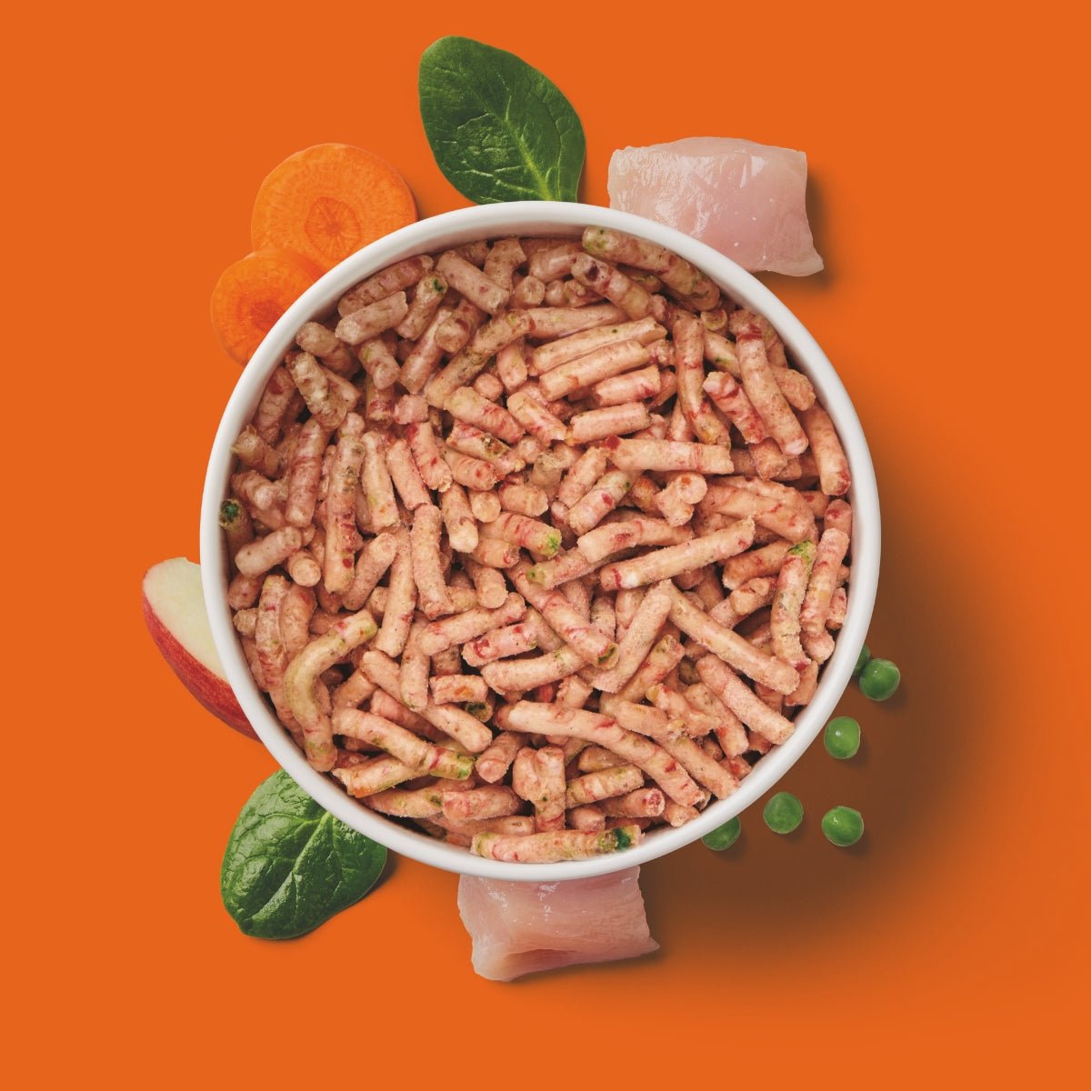 Nutriment Komfort-BARF Menü Huhn, Spinat & Erbsen - haustidepoterkost.com®