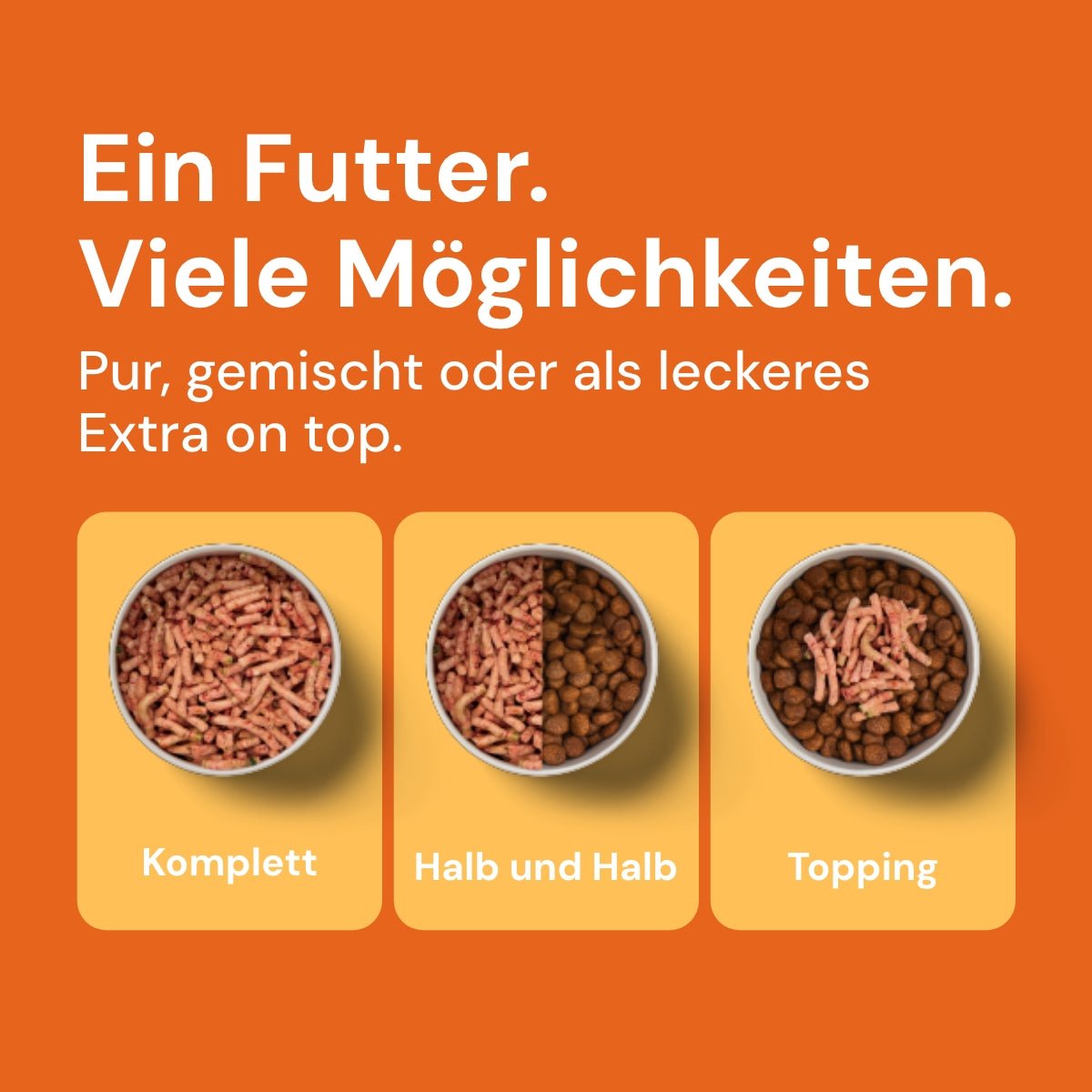 Nutriment Komfort-BARF Menü Huhn, Spinat & Erbsen - haustidepoterkost.com®
