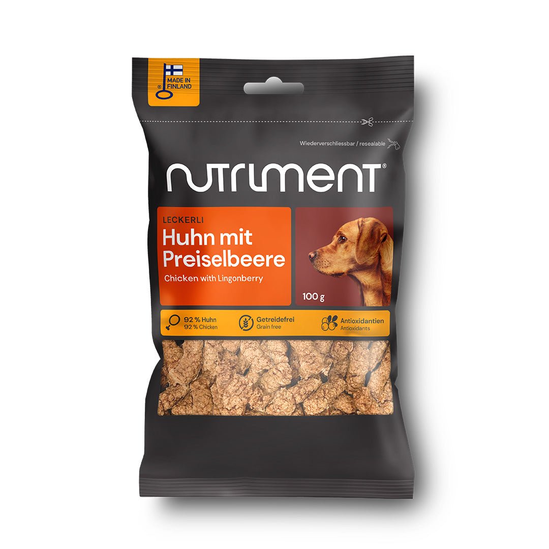 Nutriment Leckerli Huhn mit Preiselbeere - haustidepoterkost.com®
