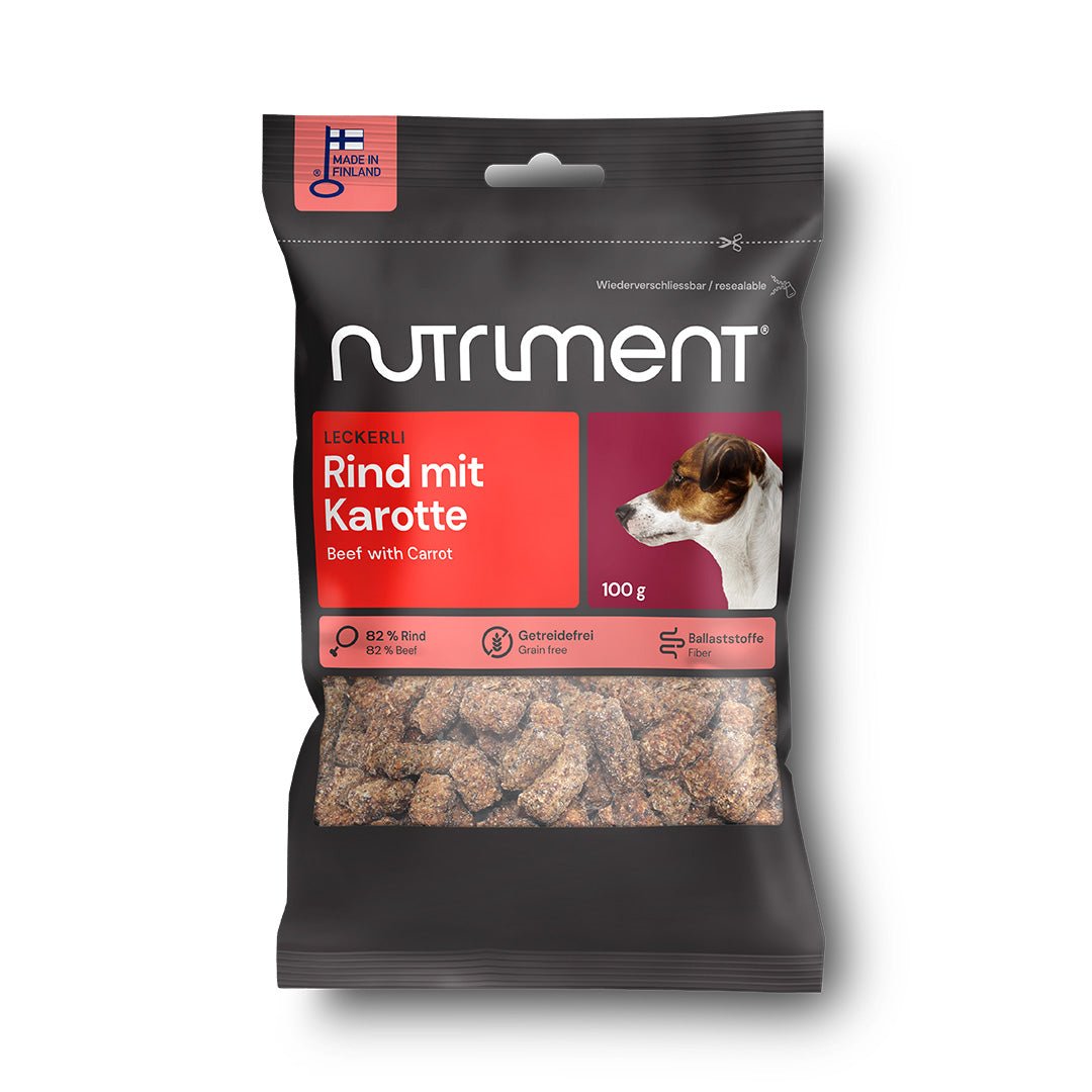 Nutriment Leckerli Rind mit Karotte - haustidepoterkost.com®