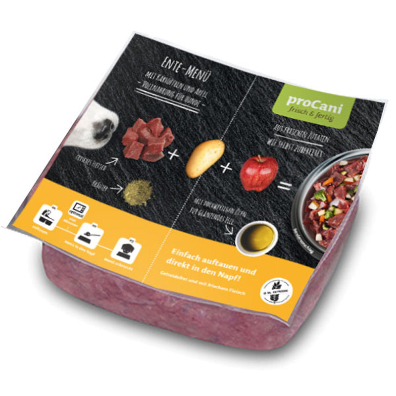 proCani Ente Menü - frisch und fertig - haustidepoterkost.com®