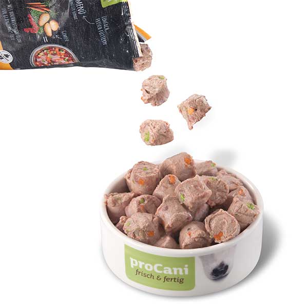 proCani Huhn Komplettmenü Nuggets 480g - haustidepoterkost.com®