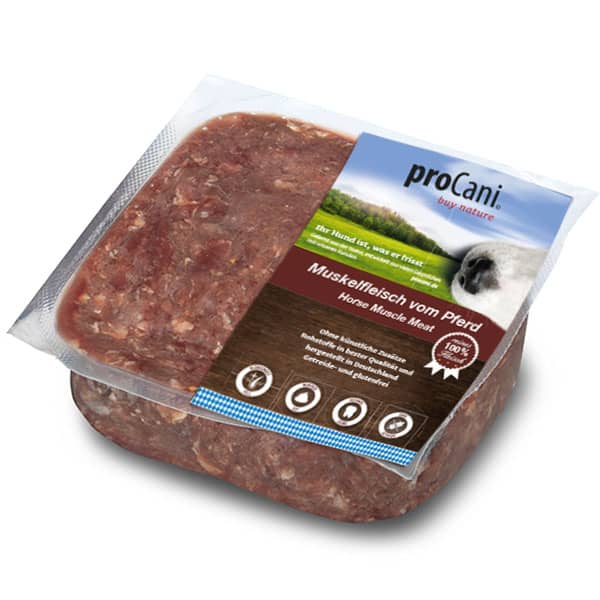 proCani Pferdemuskelfleisch pur - haustidepoterkost.com®