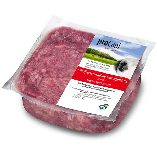 proCani Rindfleisch Geflügel Knorpel Mix - haustidepoterkost.com®