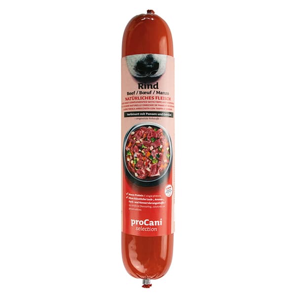 proCani selection "Rind" Menü (Kochwurst) - haustidepoterkost.com®