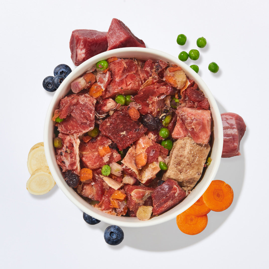BARF Gourmet PLUS Pferd Hundenahrung mit rohem Fleisch, Gemüse und Obst ohne Zusätze für Allergiker