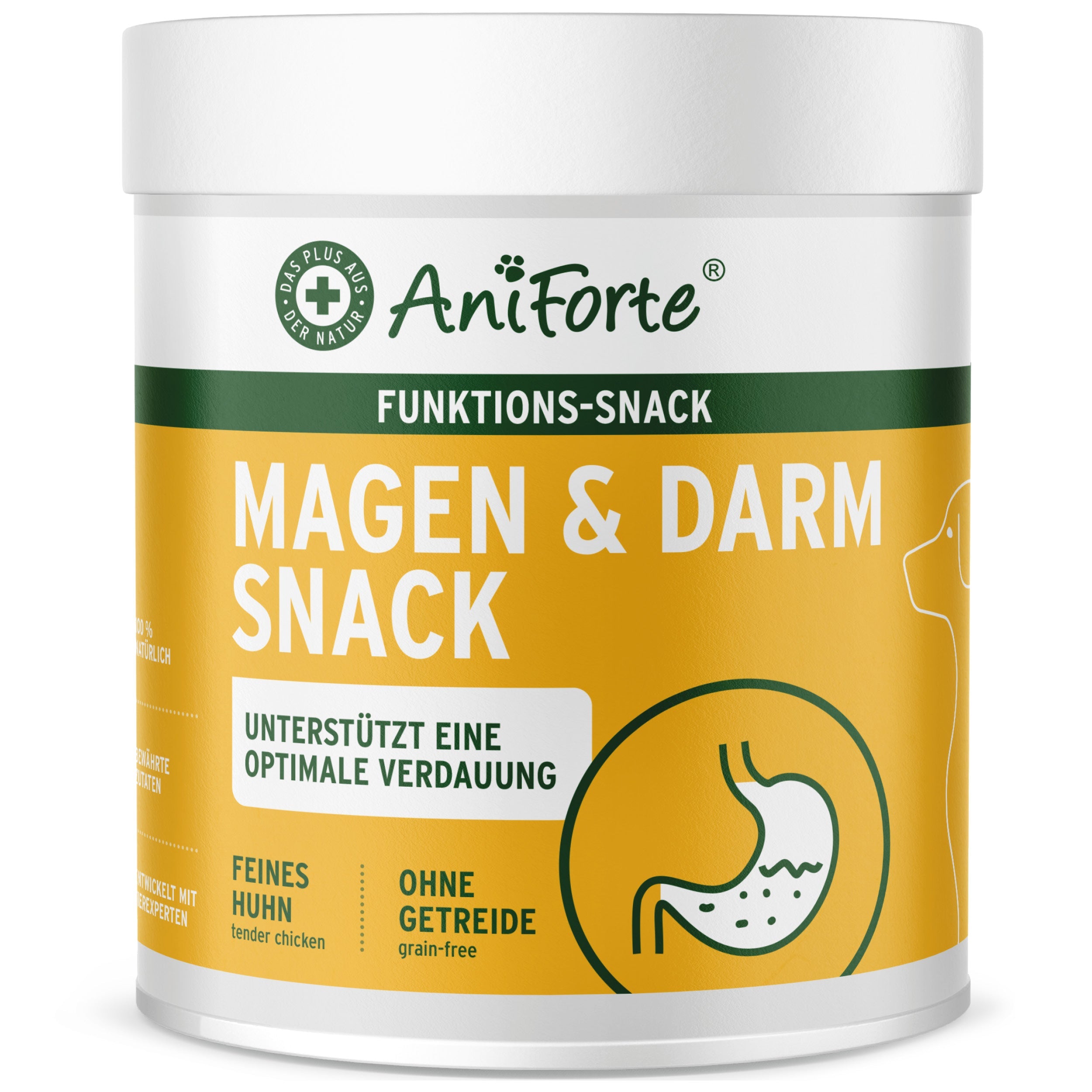 AniForte® Magen & Darm-Snack 300 g mit Hähnchen, Probiotika und natürlichen Inhaltsstoffen für Hundeverdauung