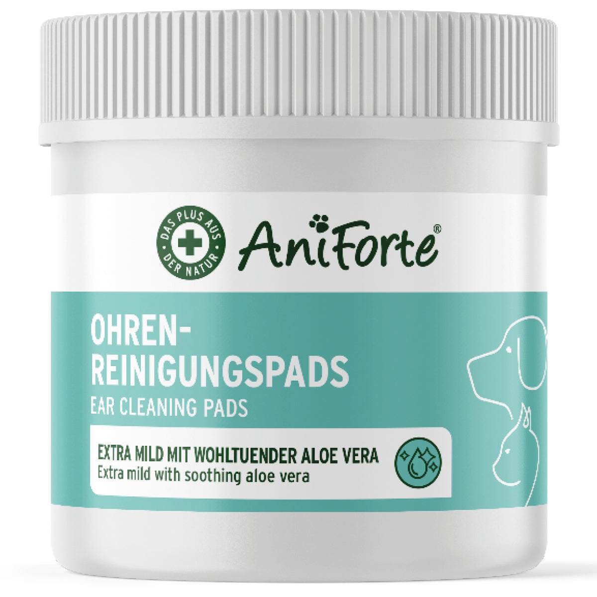 AniForte® Ohren-Reinigungspads, 100 Stk. - haustidepoterkost.com®