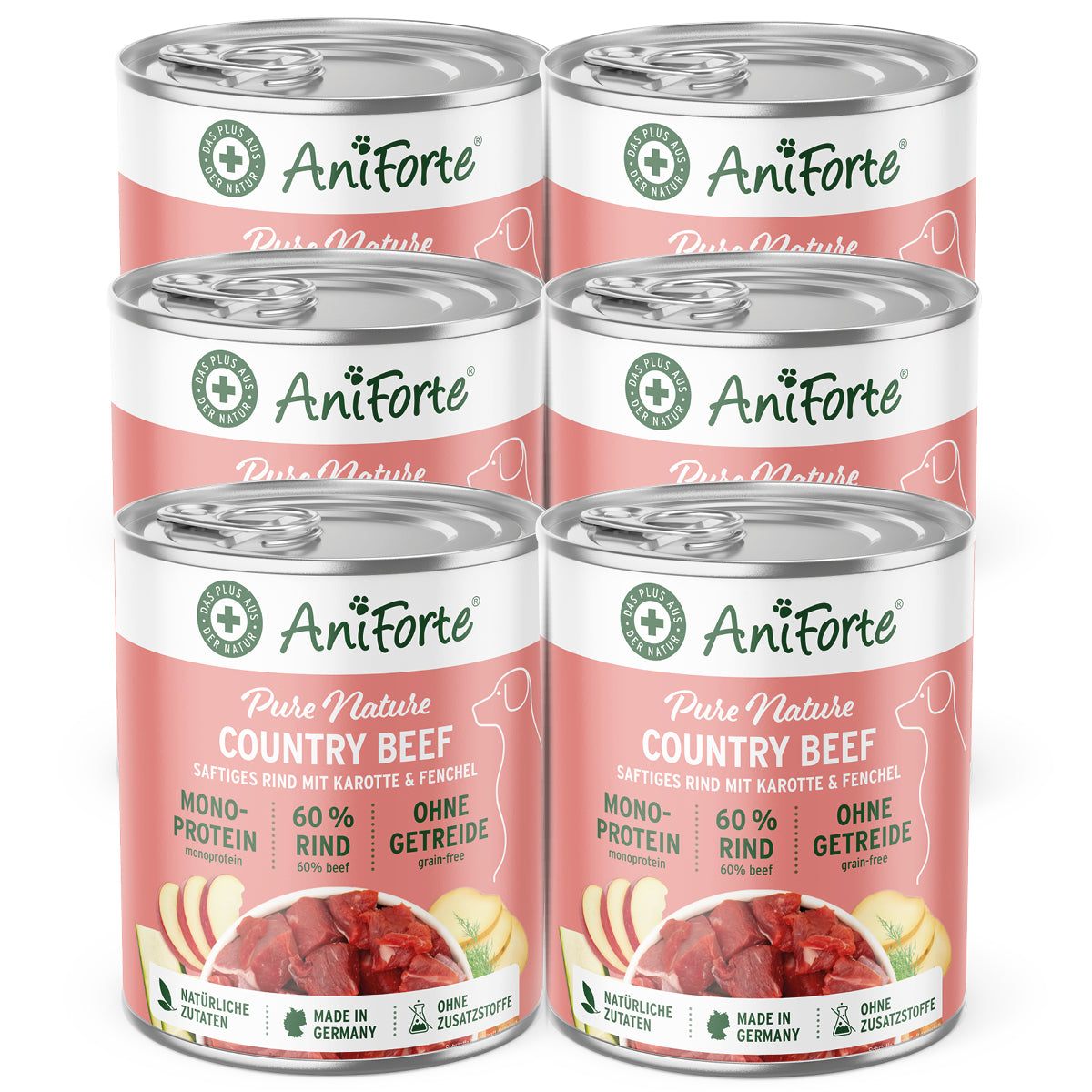 AniForte® Nassfutter CountryBeef - haustidepoterkost.com®