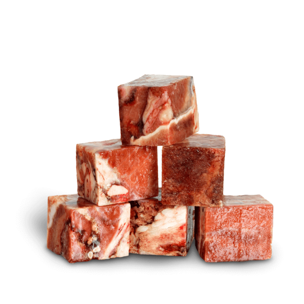 Gefrorenes Muskelfleisch Lamm in Würfeln für Hunde mit Unverträglichkeiten