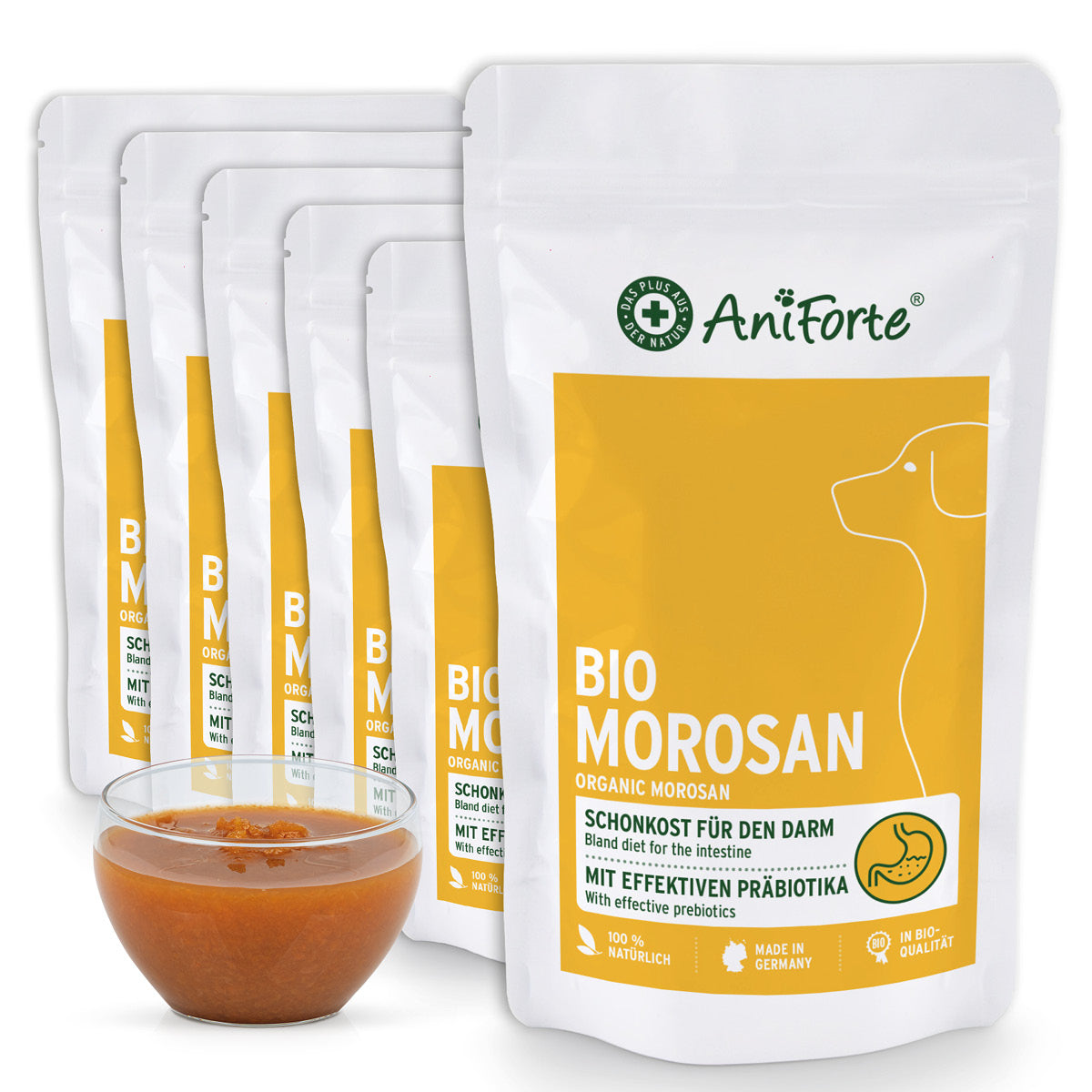 AniForte® BIO Morosan DE-ÖKO-006, 6 x 100 g - haustidepoterkost.com®