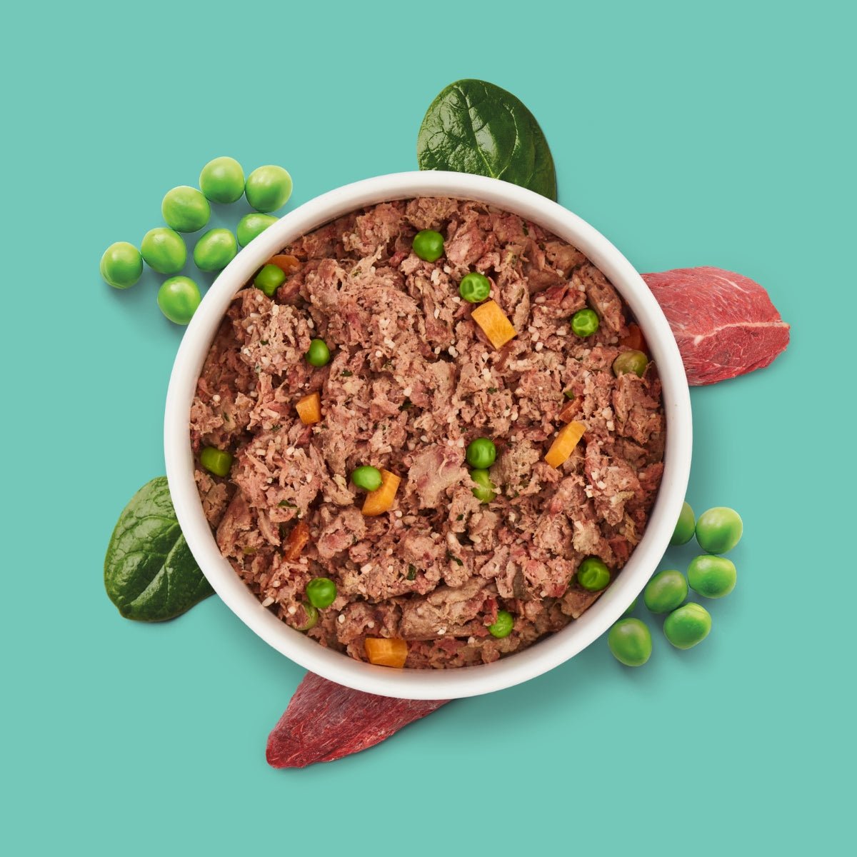 Nutriment Schonend gegartes Frischemenü Pferd, Spinat & Erbsen - haustidepoterkost.com®