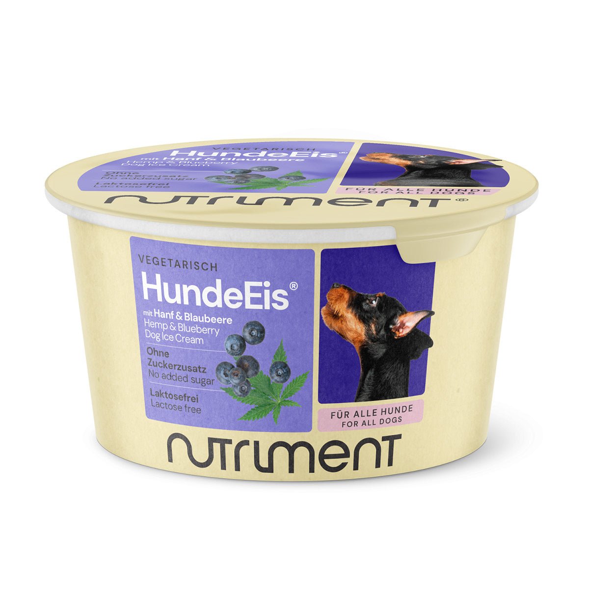 Nutriment HundeEis Hanf & Blaubeere - haustidepoterkost.com®