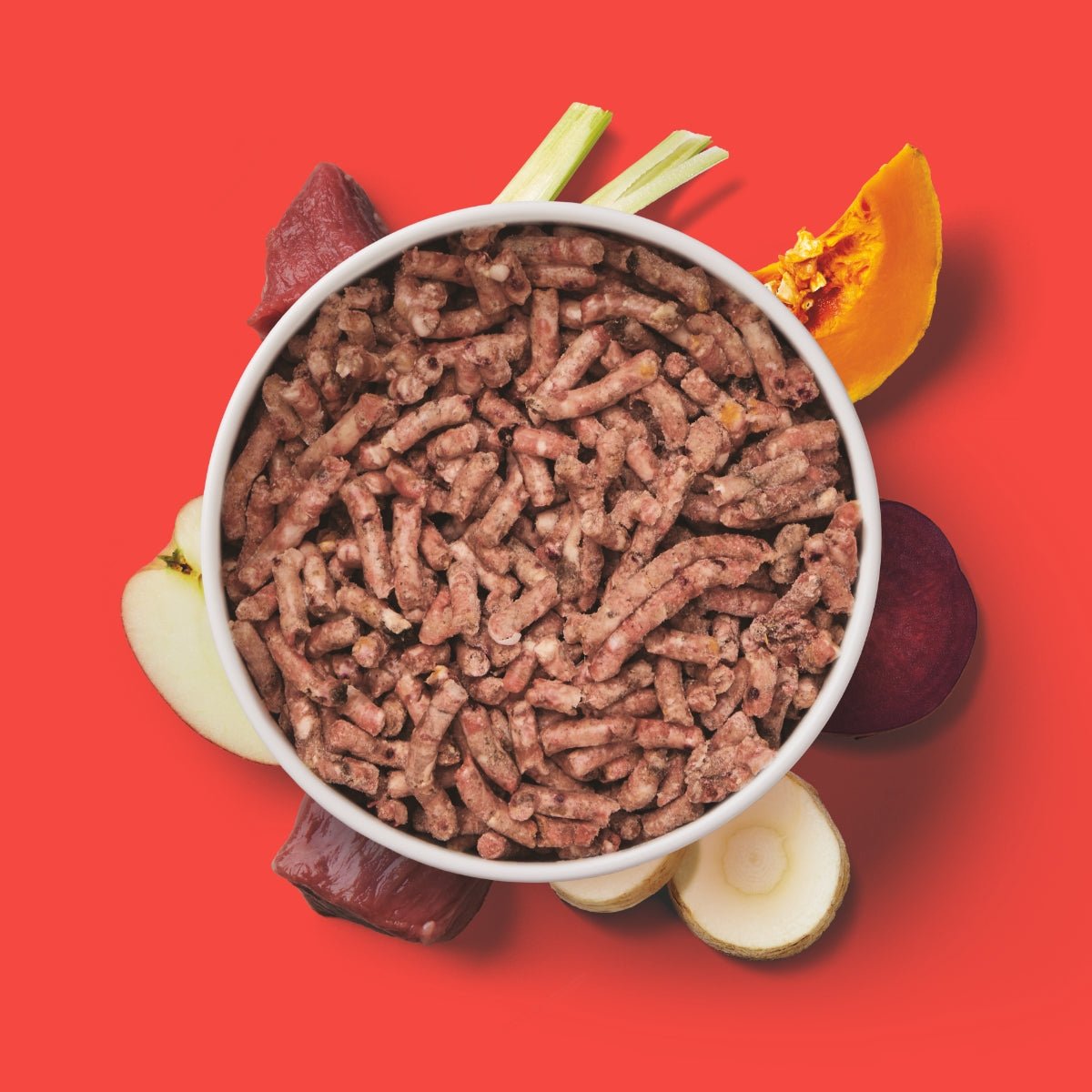 Nutriment Komfort-BARF Menü Rind, Kürbis & Chicorée - haustidepoterkost.com®