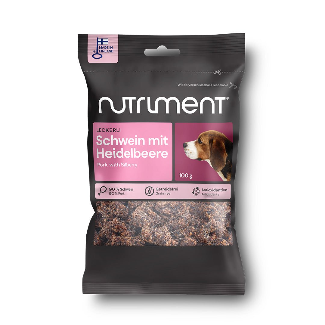 Nutriment Leckerli Schwein mit Heidelbeere - haustidepoterkost.com®
