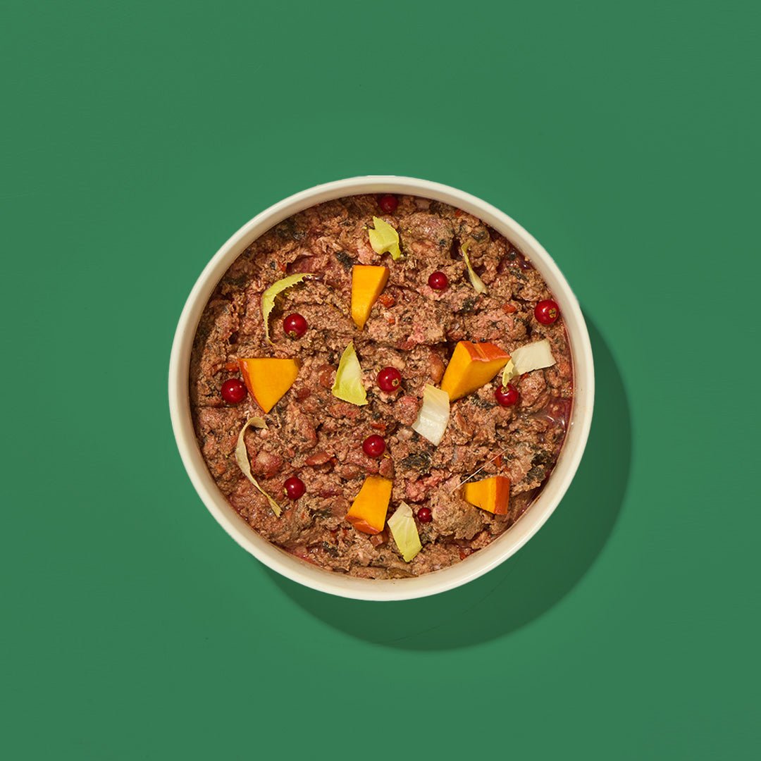 Nutriment Weihnachtsmenü Lamm mit Kürbis & Johannisbeere - haustidepoterkost.com®