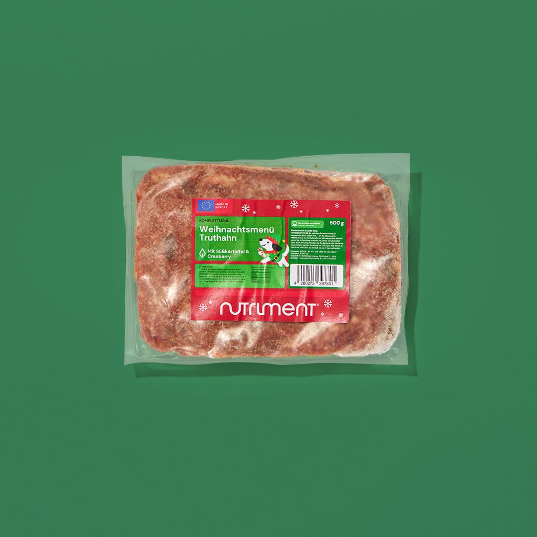 Nutriment Weihnachtsmenü Truthahn mit Süßkartoffel & Cranberry - haustidepoterkost.com®
