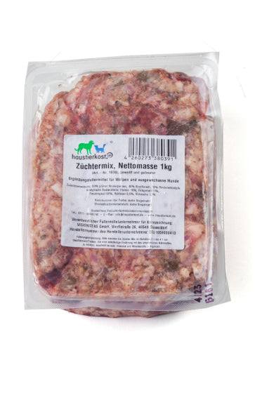 15 kg Züchtermix Paket leicht verformt durch unebenen Untergrund beim Einfrieren